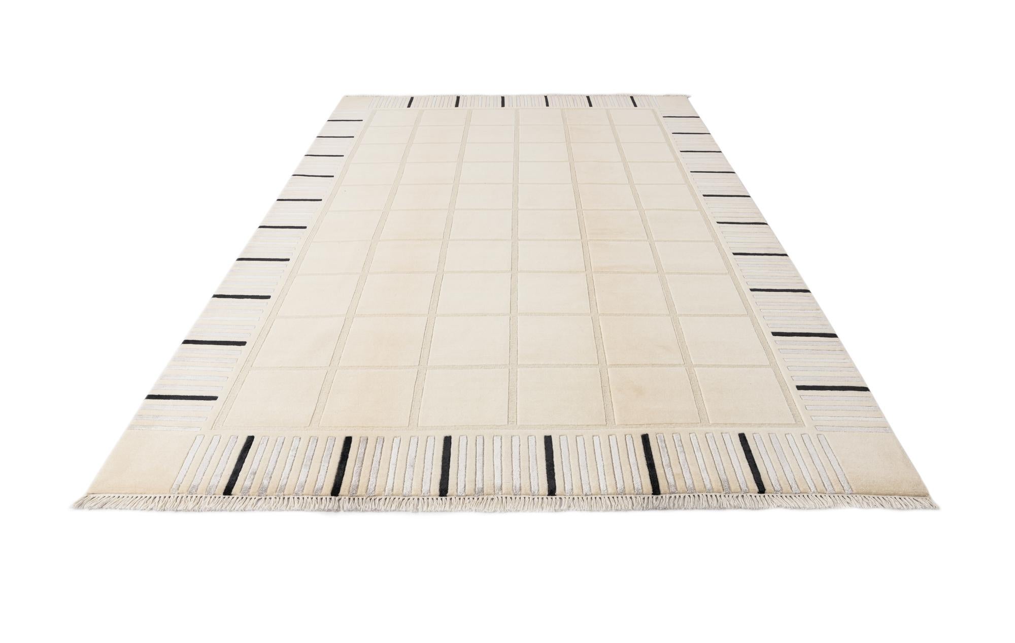 6' 7 x 9' 7 Hand Knotted Darya Wool Rug