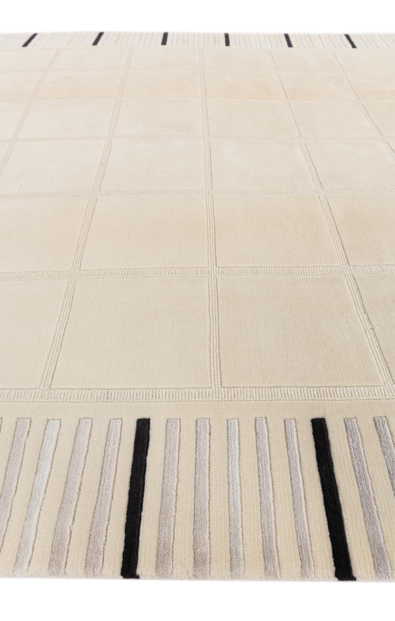 6' 7 x 9' 7 Hand Knotted Darya Wool Rug