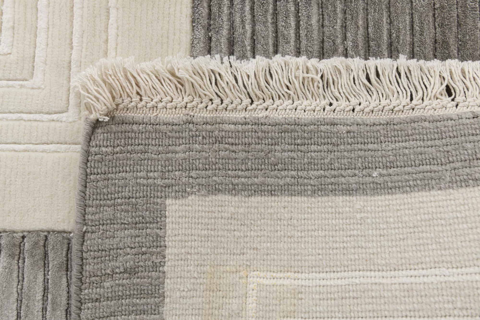 6' 6 x 9' 7 Hand Knotted Darya Wool Rug