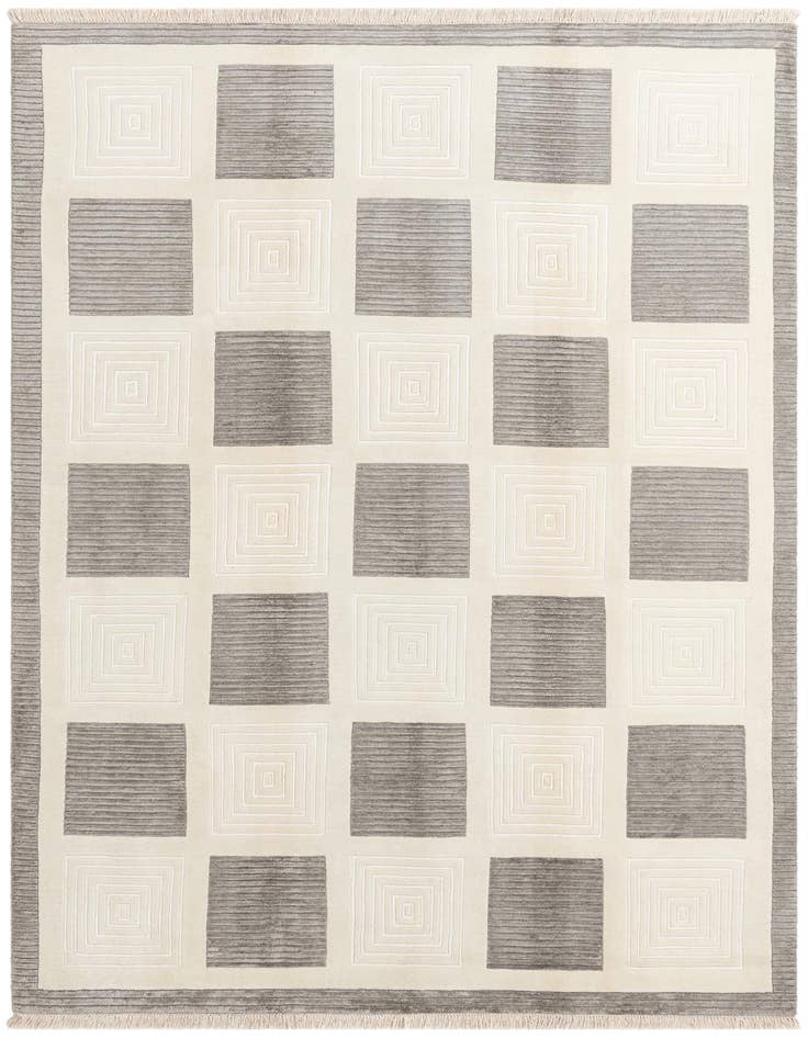 Detail image of 6' 6 x 9' 7 Hand Knotted Darya Wool Rug