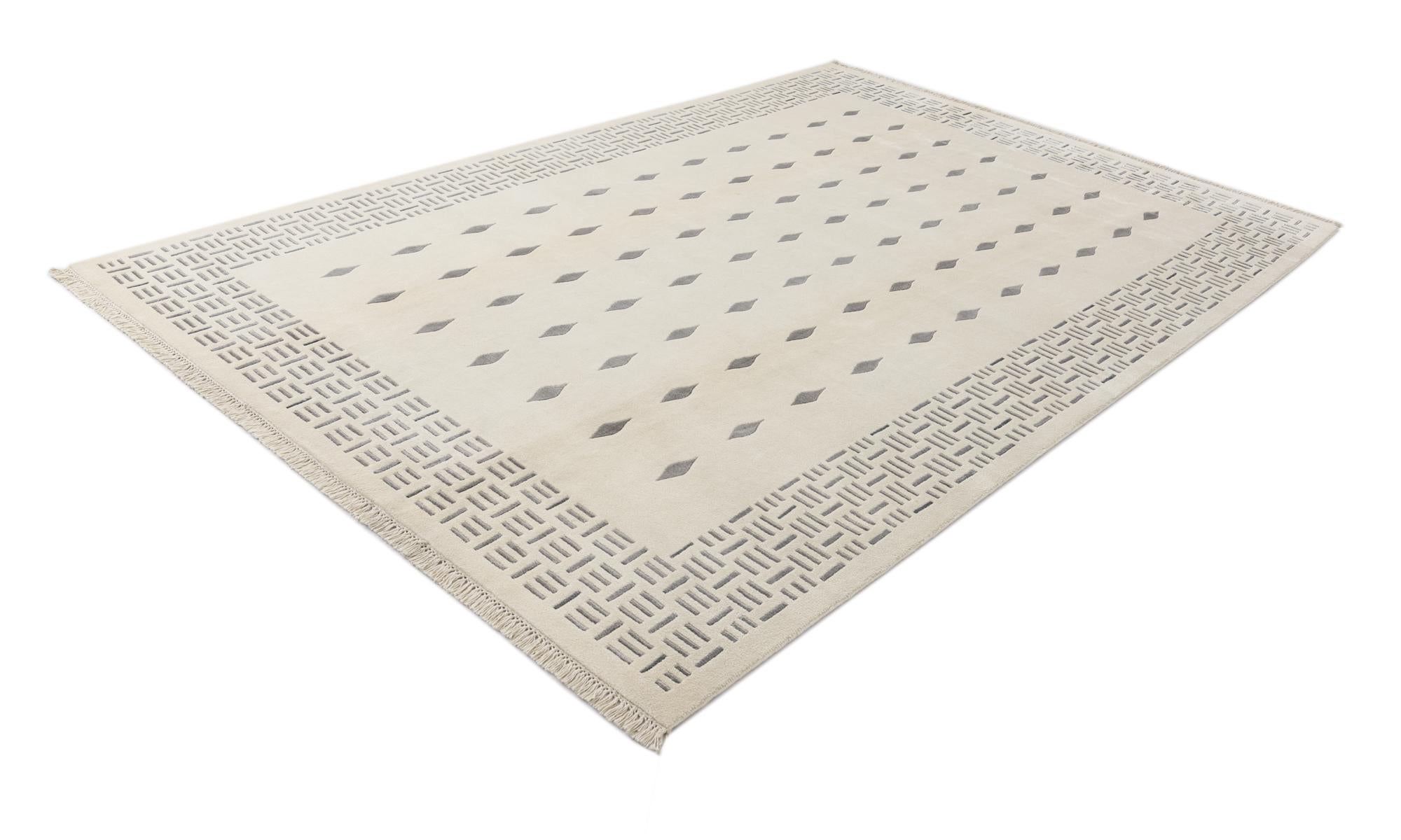 6' 8 x 9' 10 Hand Knotted Darya Wool Rug