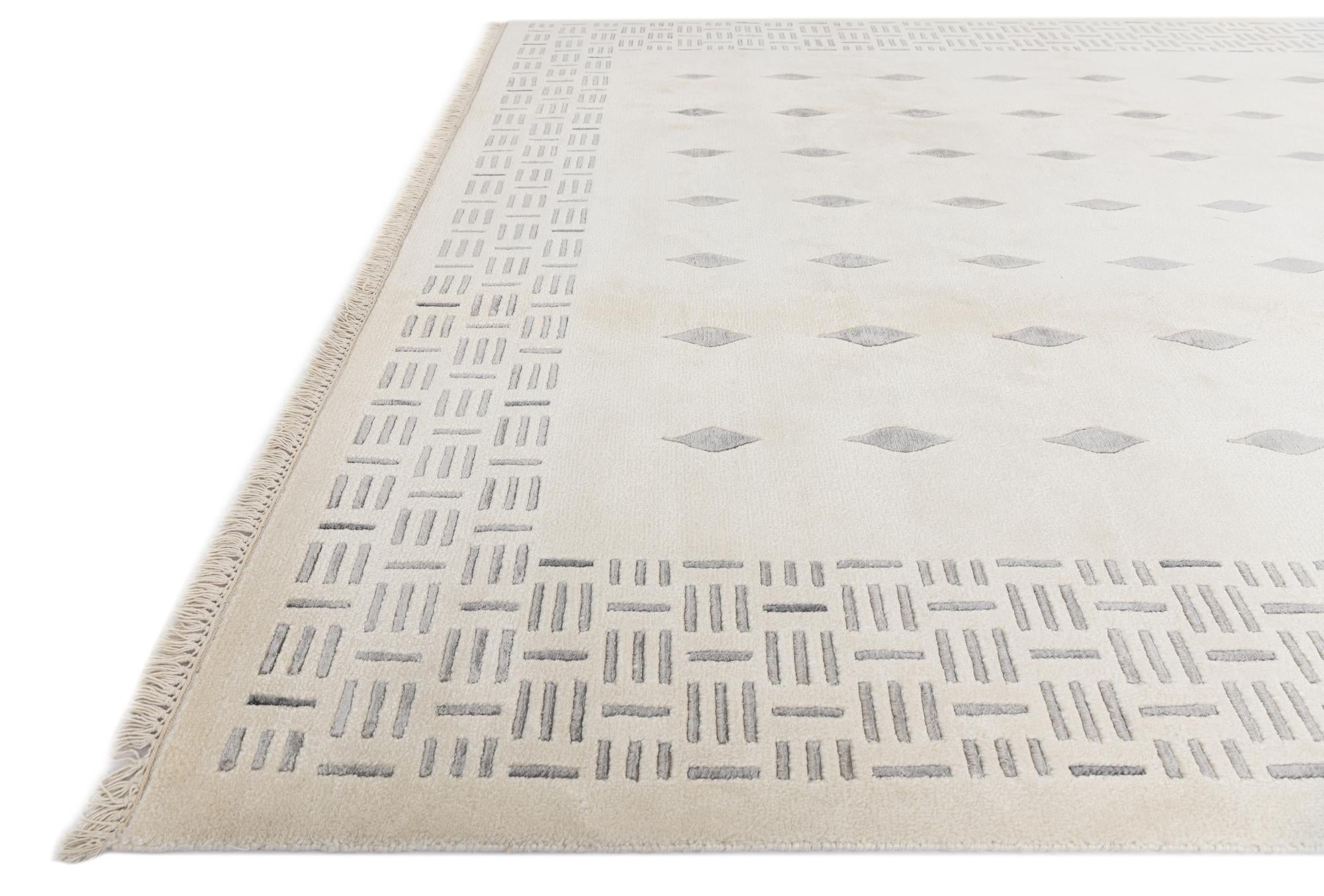 6' 8 x 9' 10 Hand Knotted Darya Wool Rug