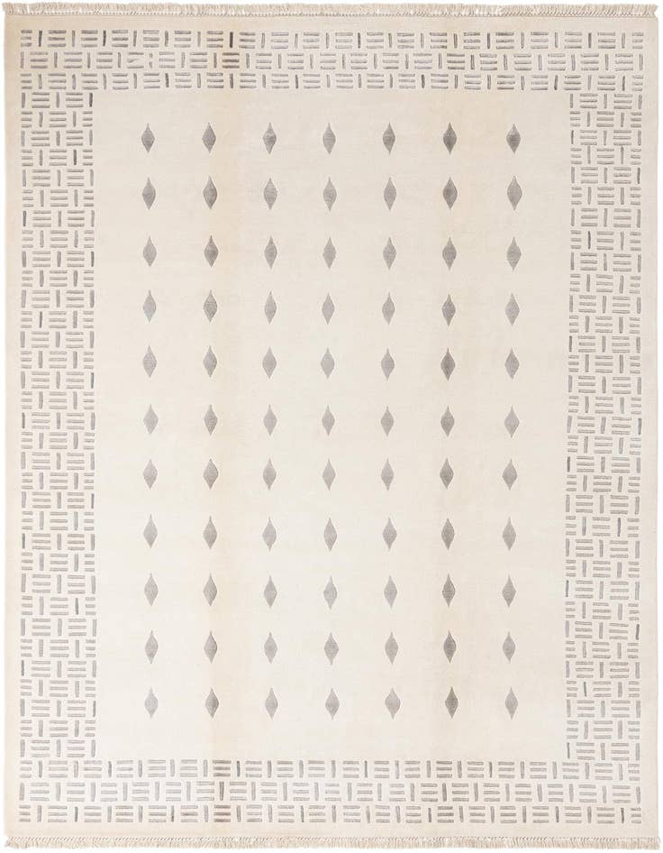 Detail image of 6' 8 x 9' 10 Hand Knotted Darya Wool Rug
