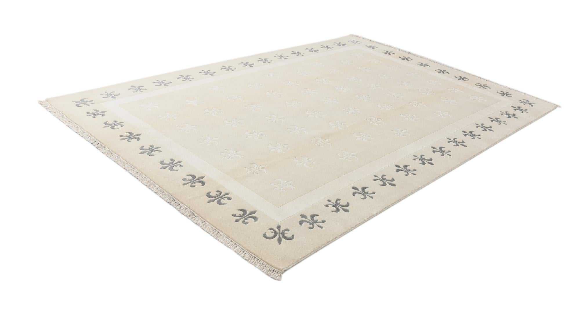 6' 7 x 9' 9 Hand Knotted Darya Wool Rug
