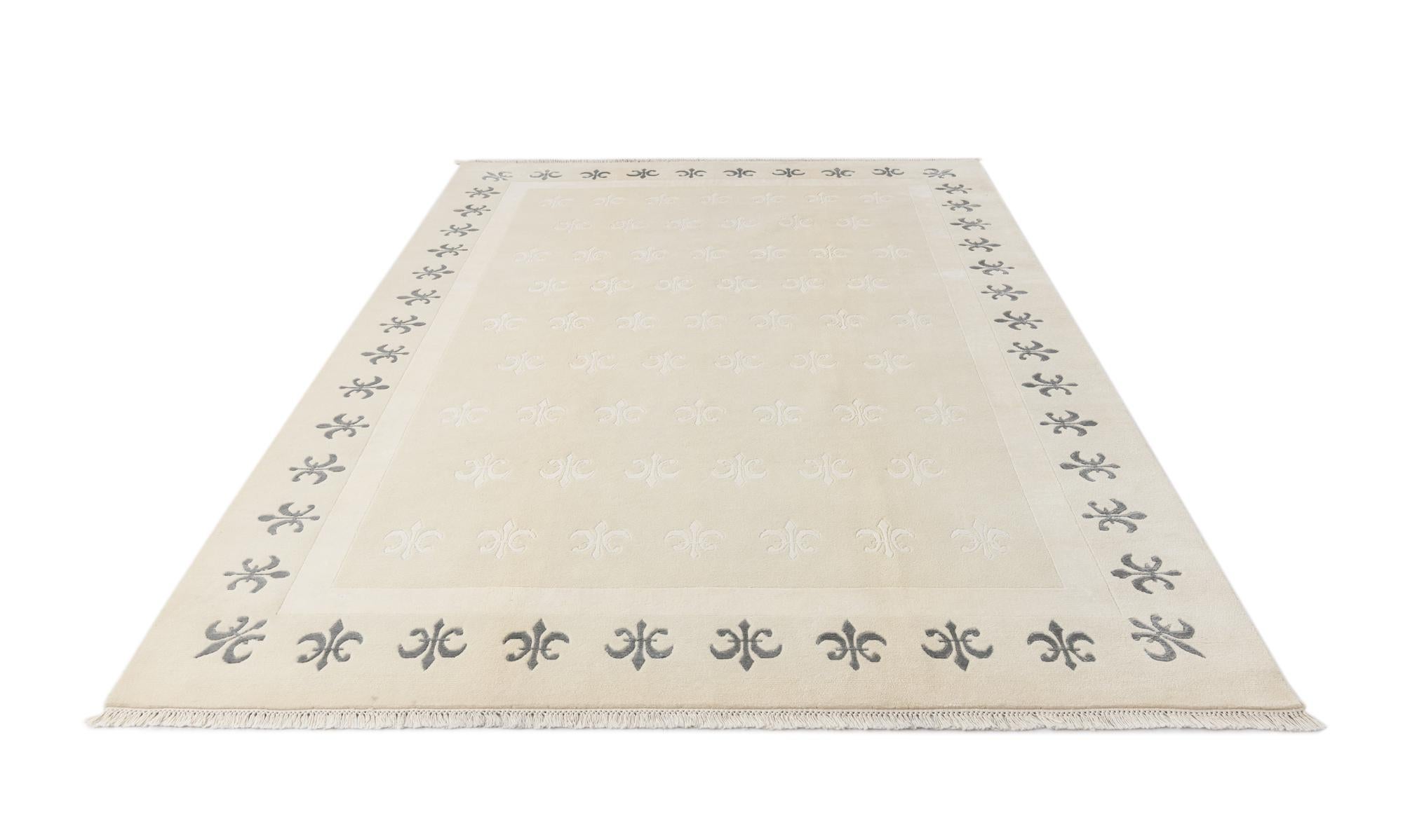 6' 7 x 9' 9 Hand Knotted Darya Wool Rug