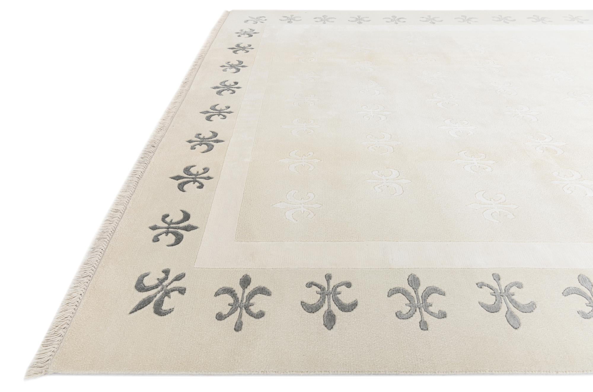 6' 7 x 9' 9 Hand Knotted Darya Wool Rug
