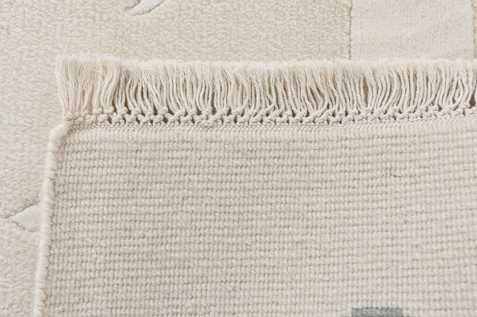 6' 7 x 9' 9 Hand Knotted Darya Wool Rug
