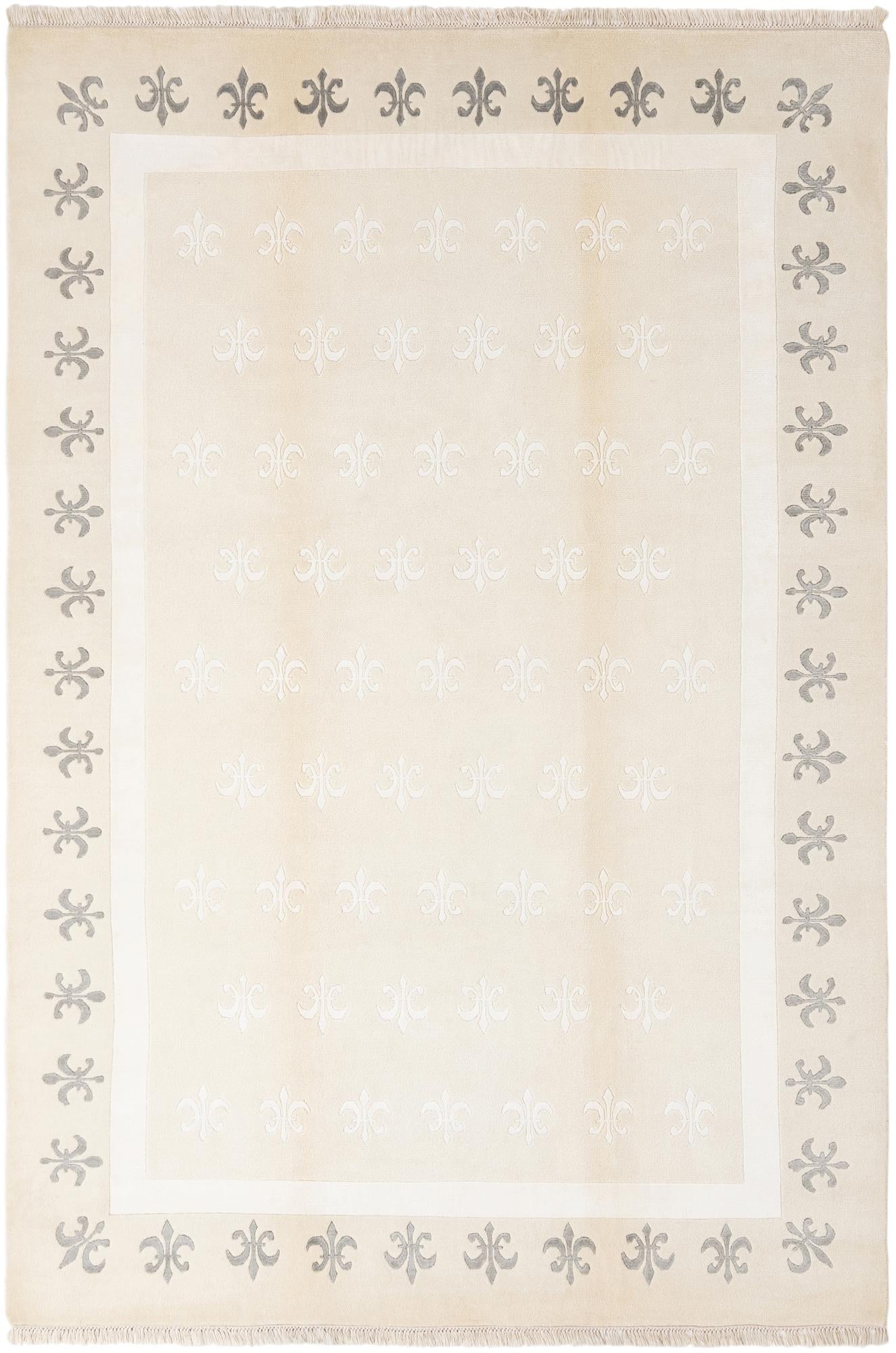 6' 7 x 9' 9 Hand Knotted Darya Wool Rug