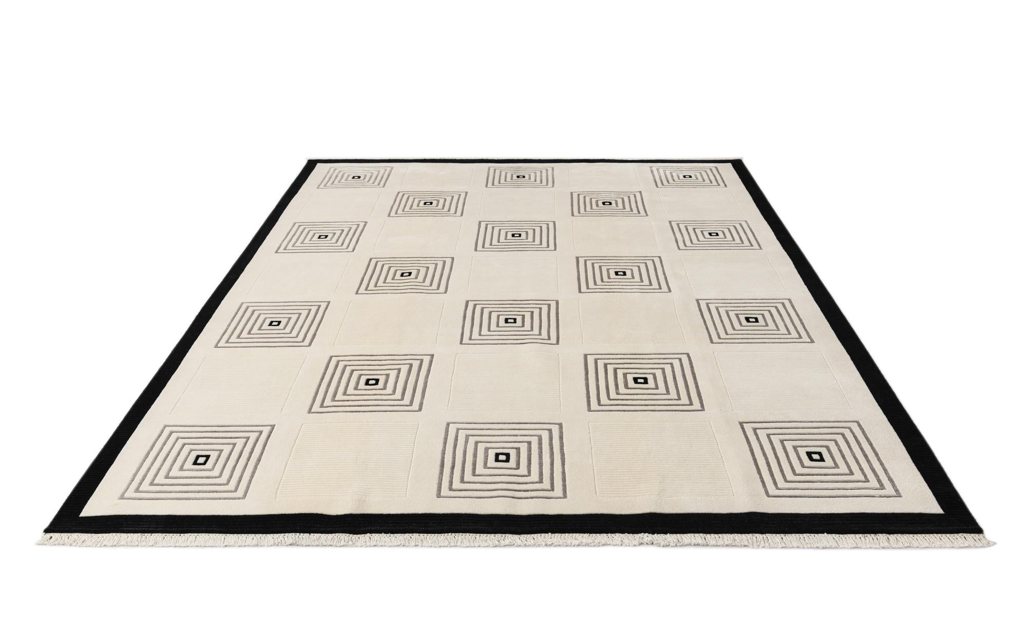 6' 10 x 9' 9 Hand Knotted Darya Wool Rug