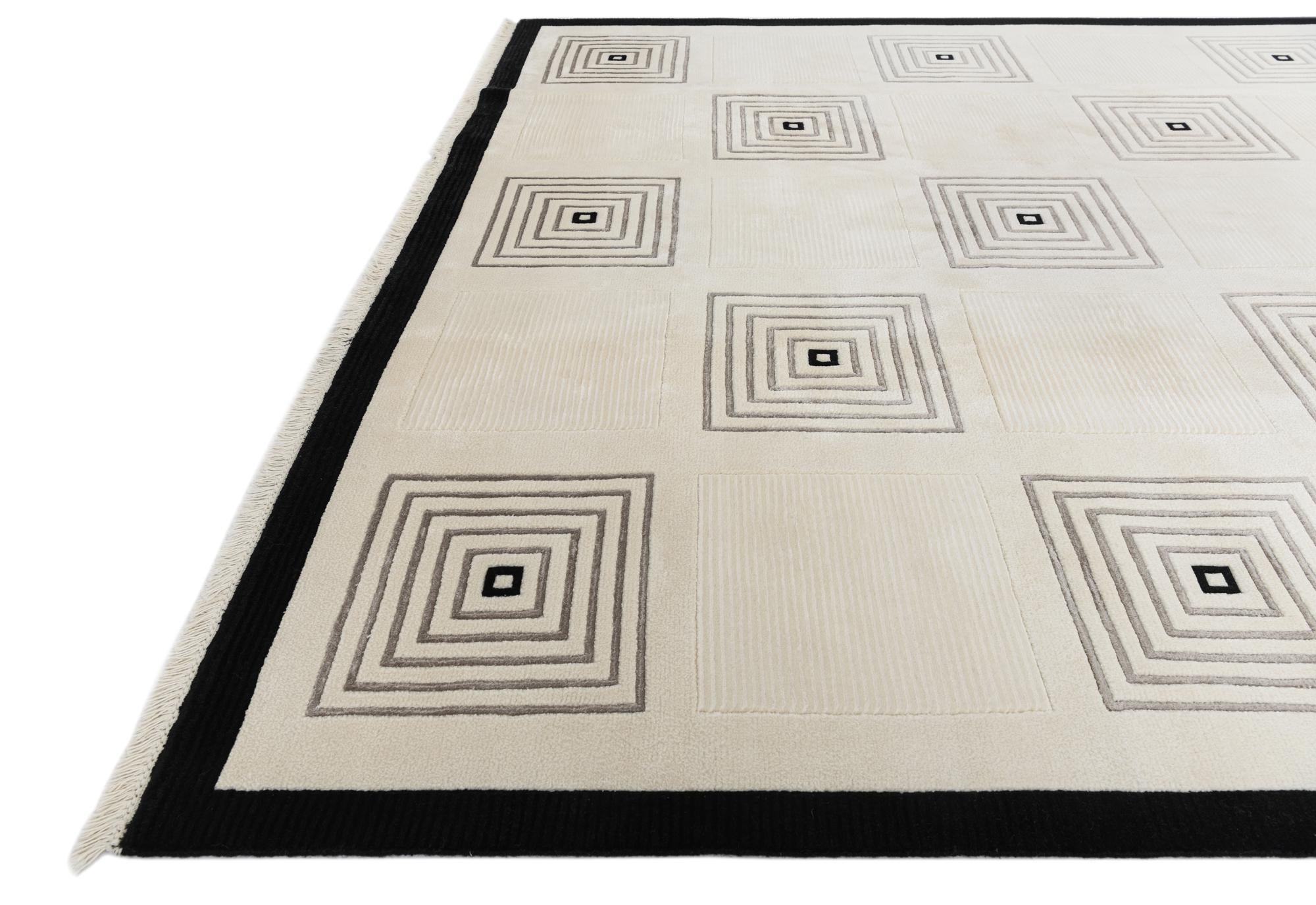 6' 10 x 9' 9 Hand Knotted Darya Wool Rug