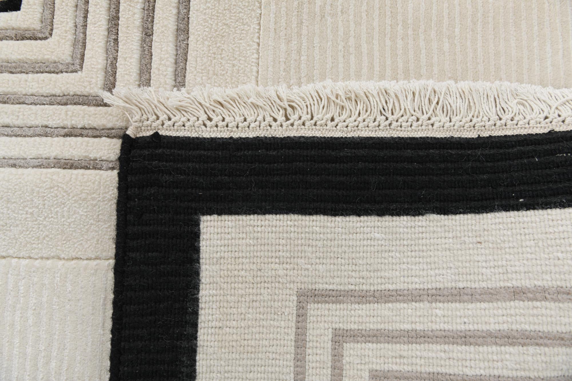 6' 10 x 9' 9 Hand Knotted Darya Wool Rug