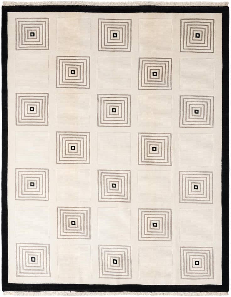 Detail image of 6' 10 x 9' 9 Hand Knotted Darya Wool Rug