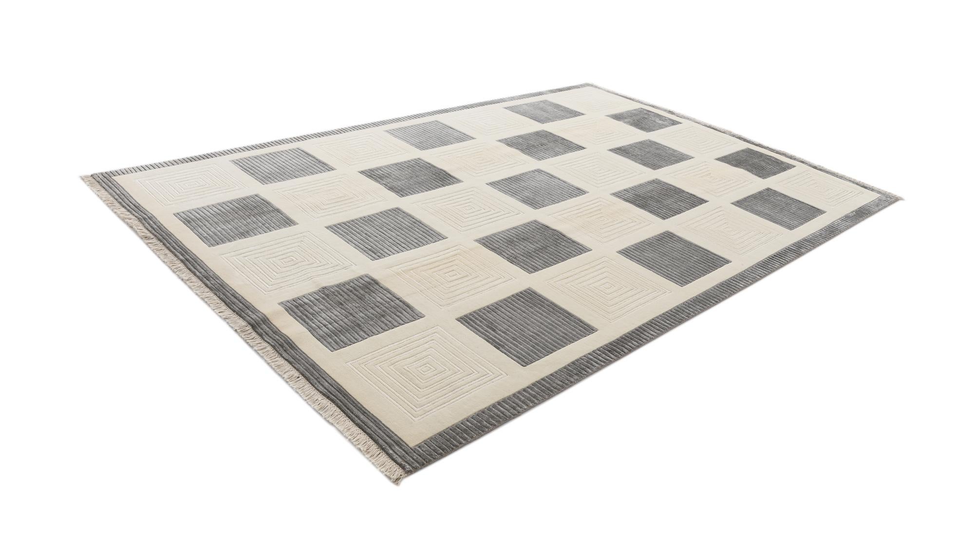 6' 7 x 9' 10 Hand Knotted Darya Wool Rug