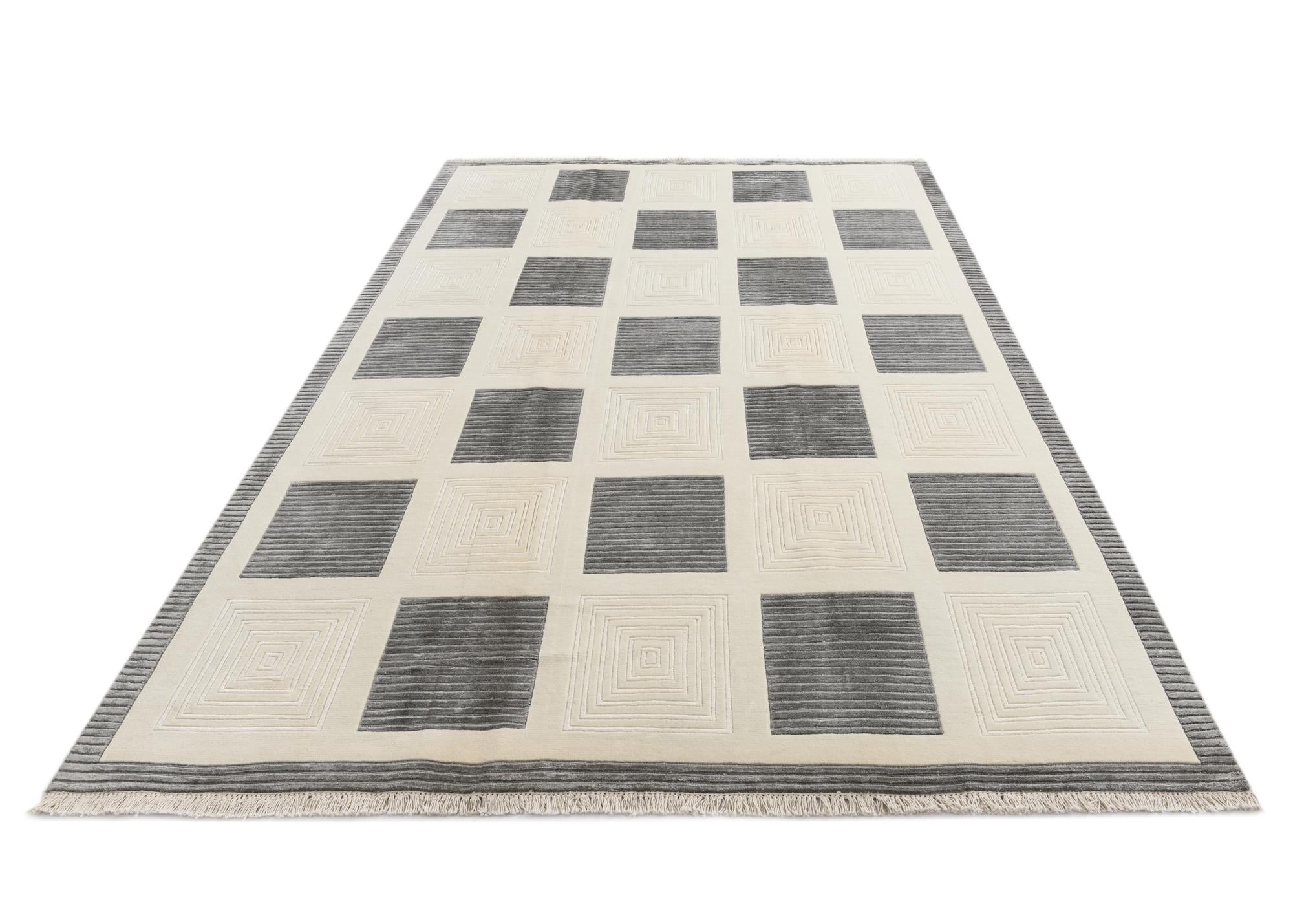 6' 7 x 9' 10 Hand Knotted Darya Wool Rug