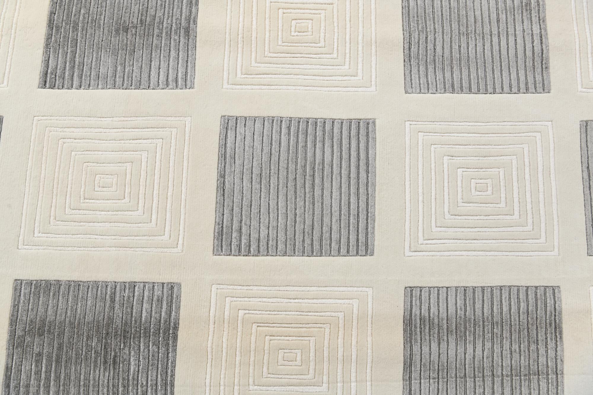 6' 7 x 9' 10 Hand Knotted Darya Wool Rug