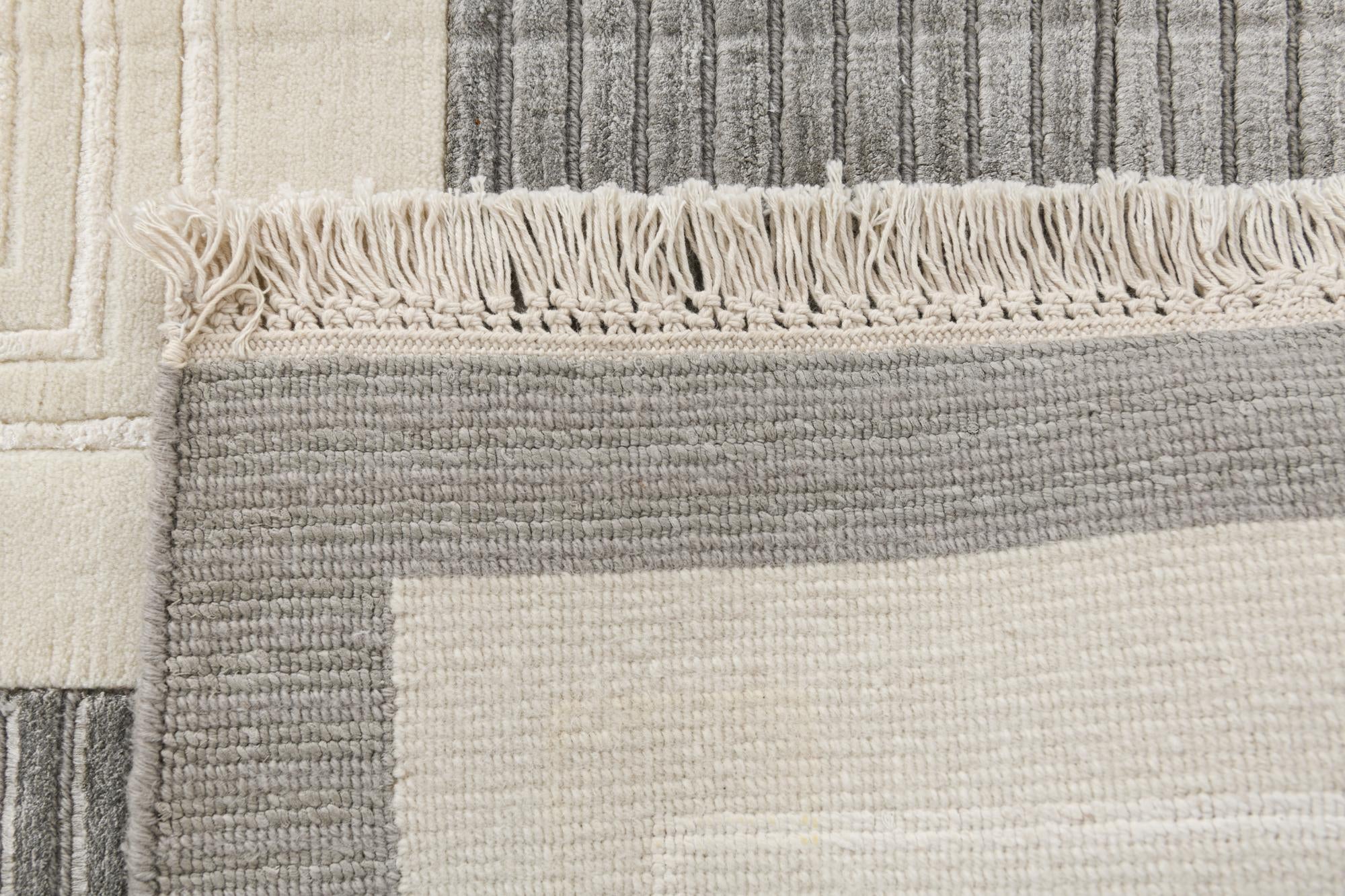6' 7 x 9' 10 Hand Knotted Darya Wool Rug
