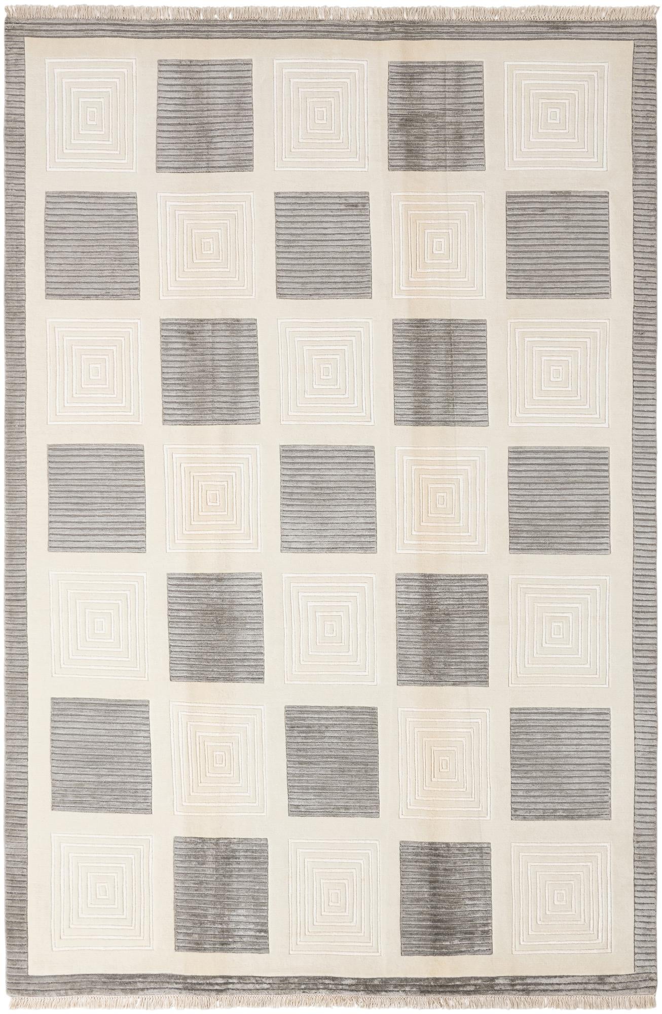 6' 7 x 9' 10 Hand Knotted Darya Wool Rug