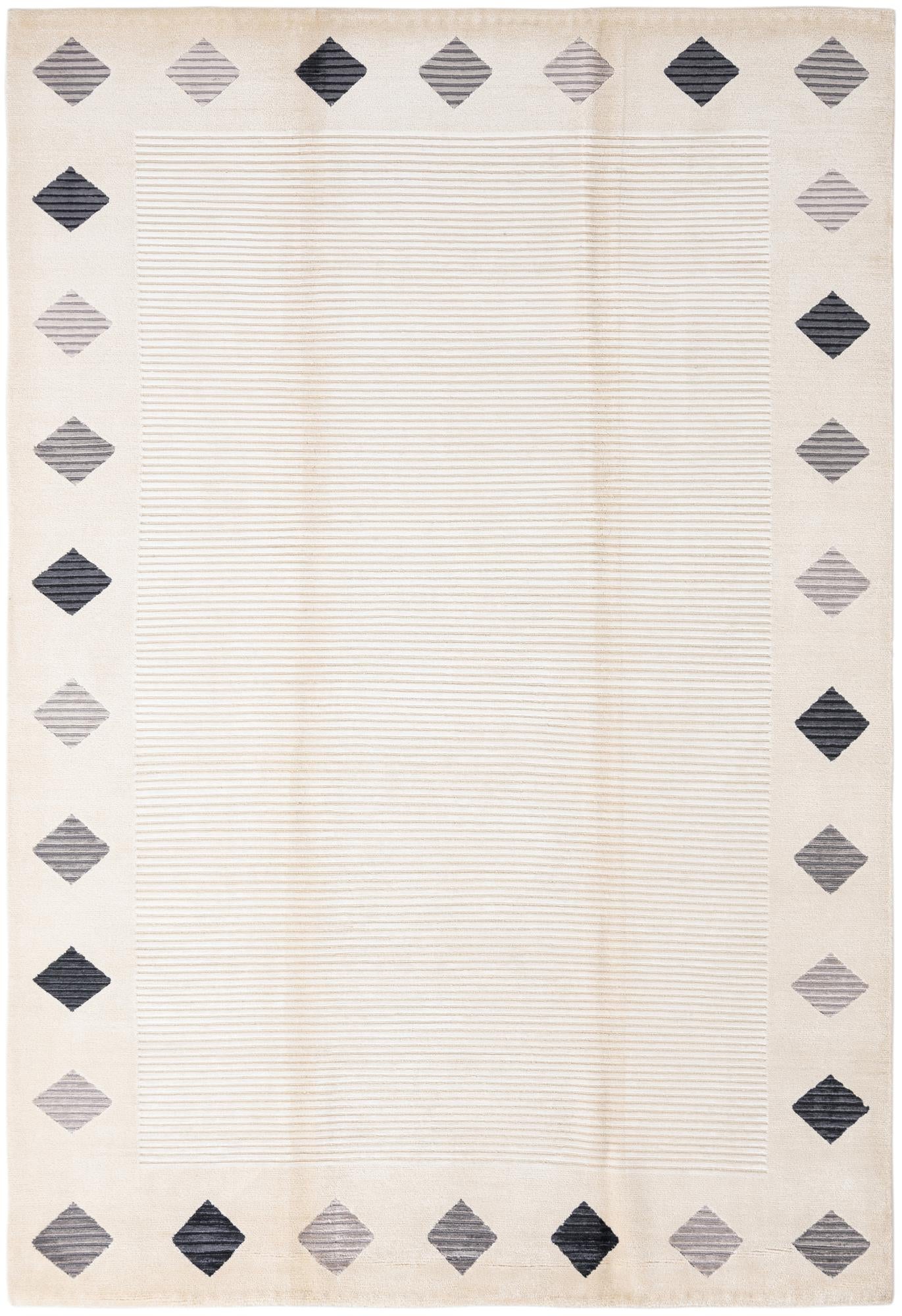 6' 8 x 10' Hand Knotted Darya Wool Rug