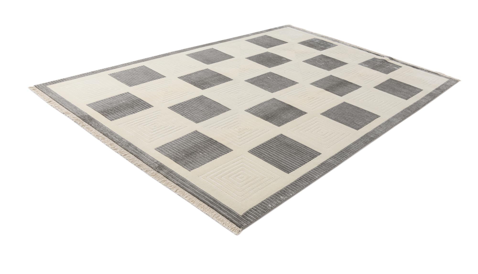 6' 7 x 9' 9 Hand Knotted Darya Wool Rug