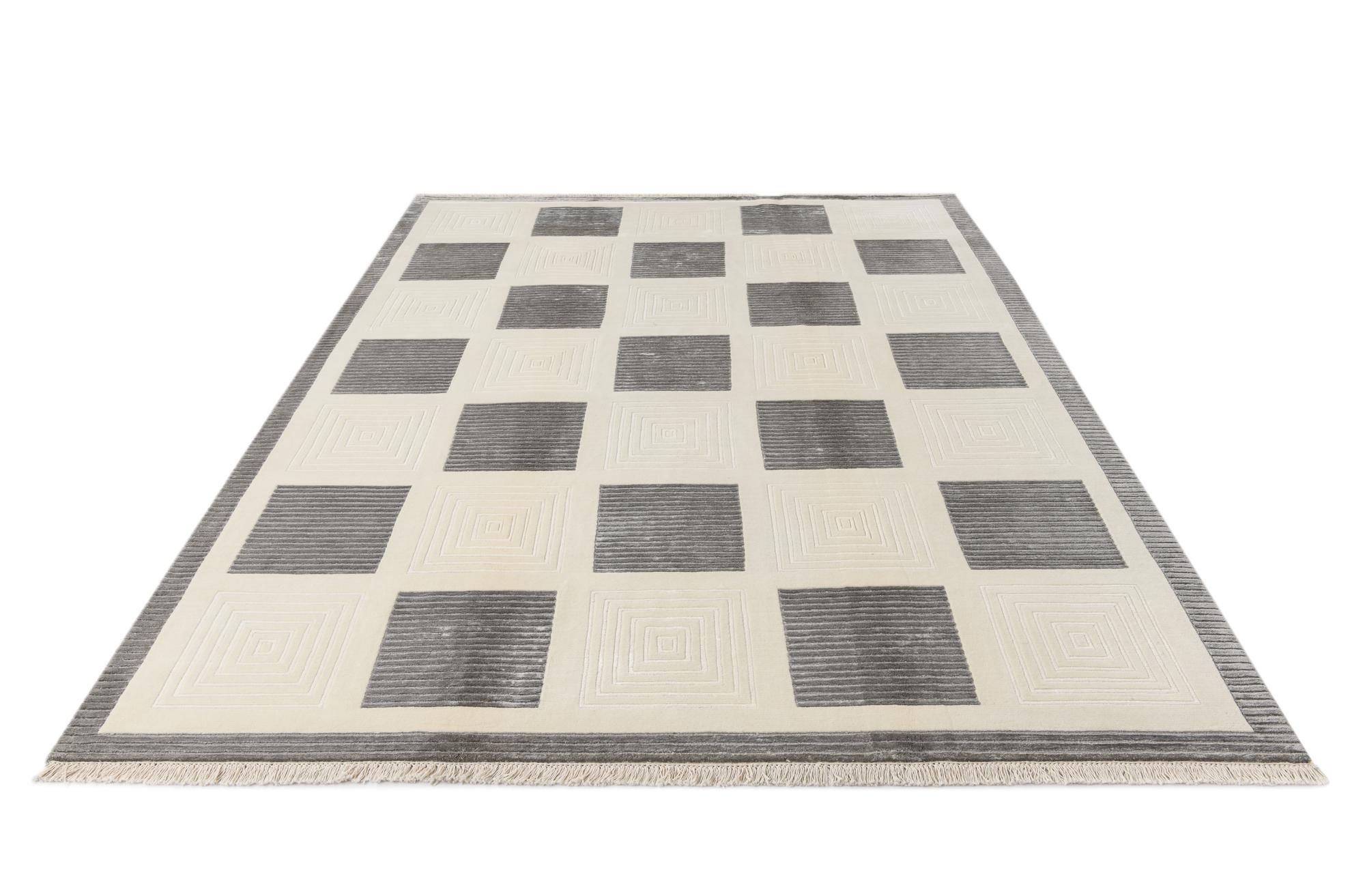 6' 7 x 9' 9 Hand Knotted Darya Wool Rug
