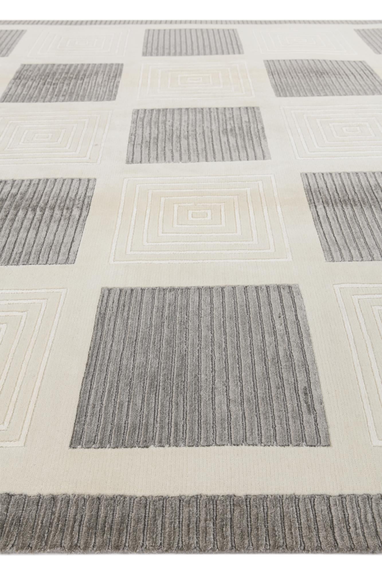 6' 7 x 9' 9 Hand Knotted Darya Wool Rug