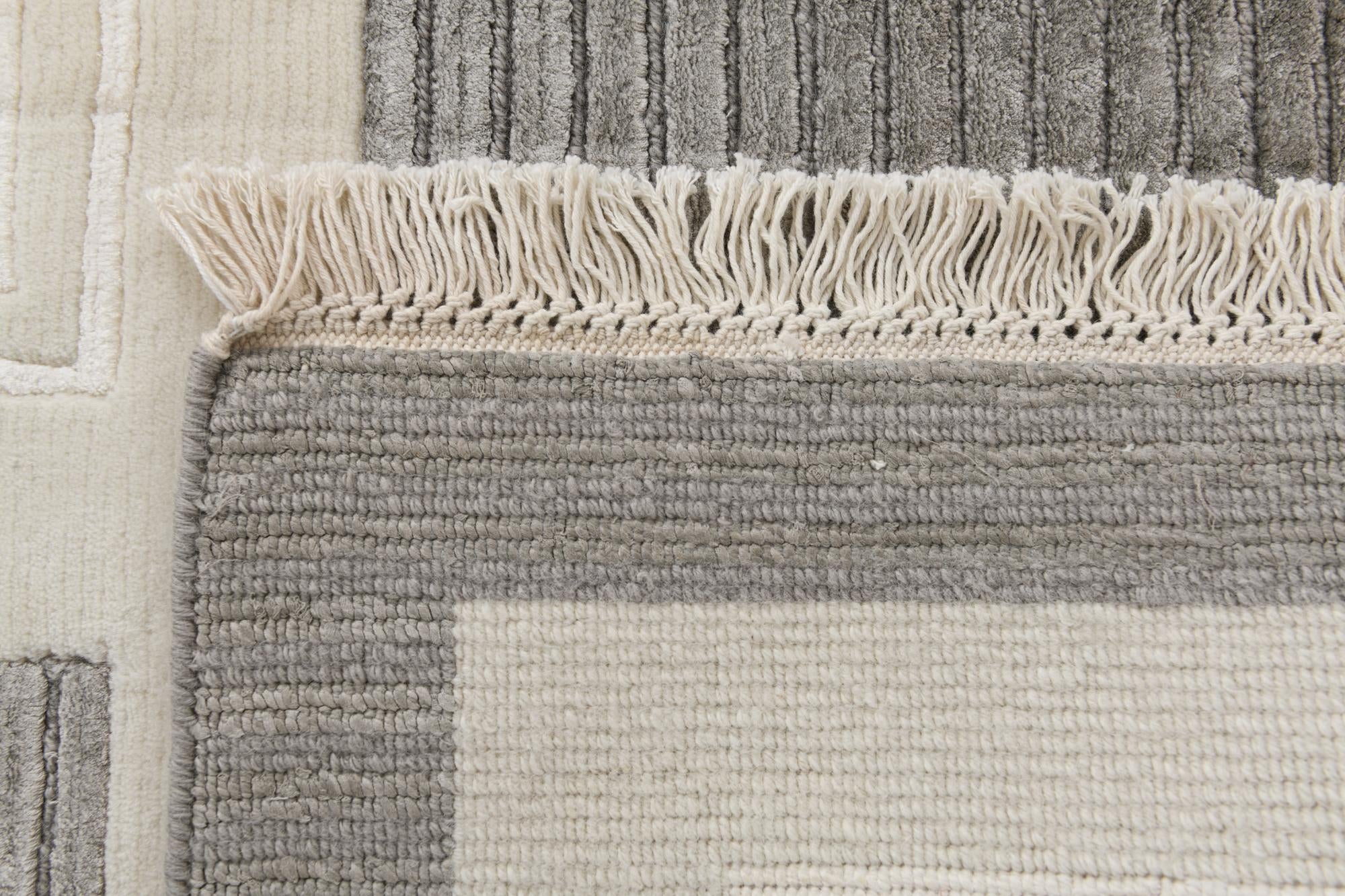 6' 7 x 9' 9 Hand Knotted Darya Wool Rug