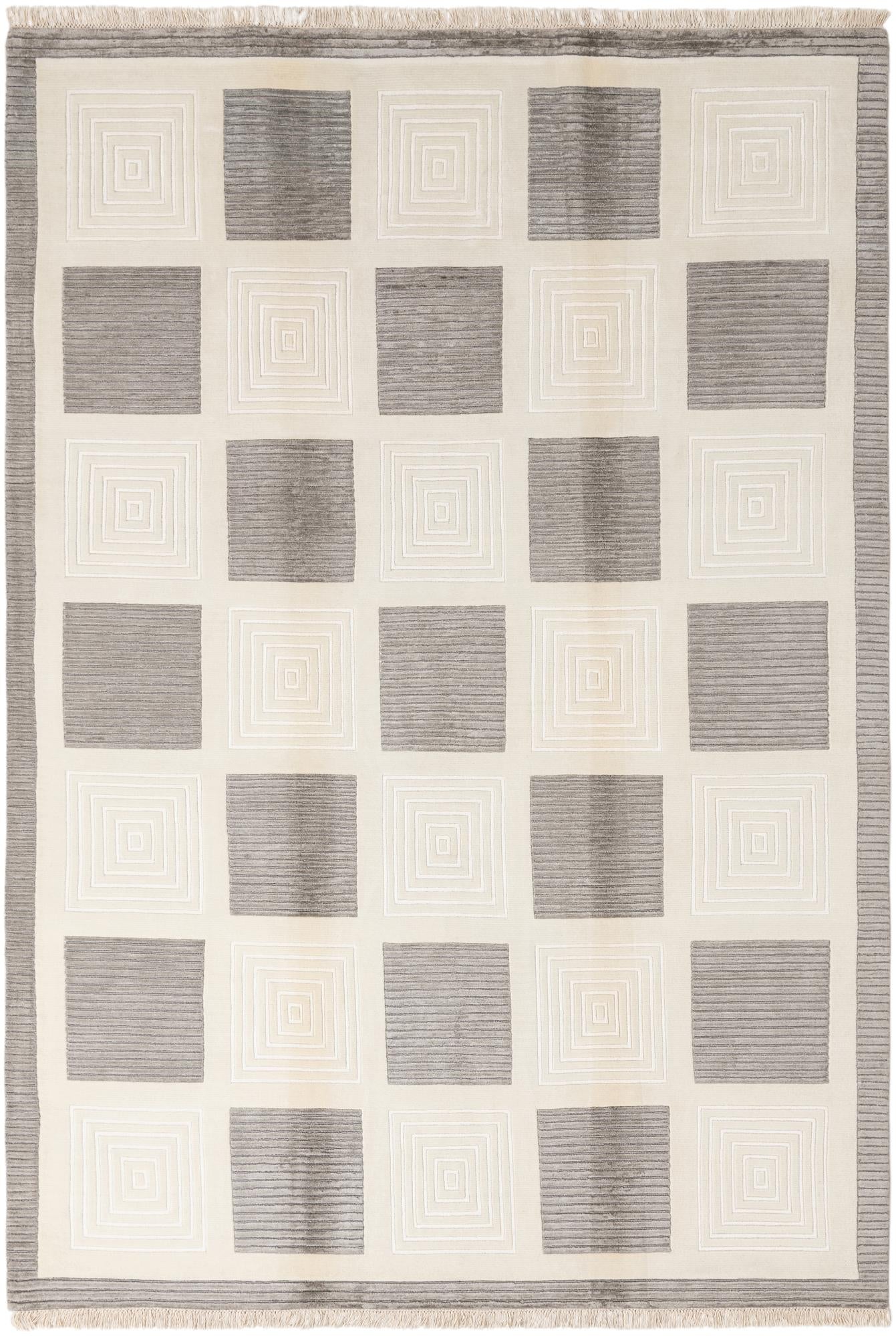 6' 7 x 9' 9 Hand Knotted Darya Wool Rug