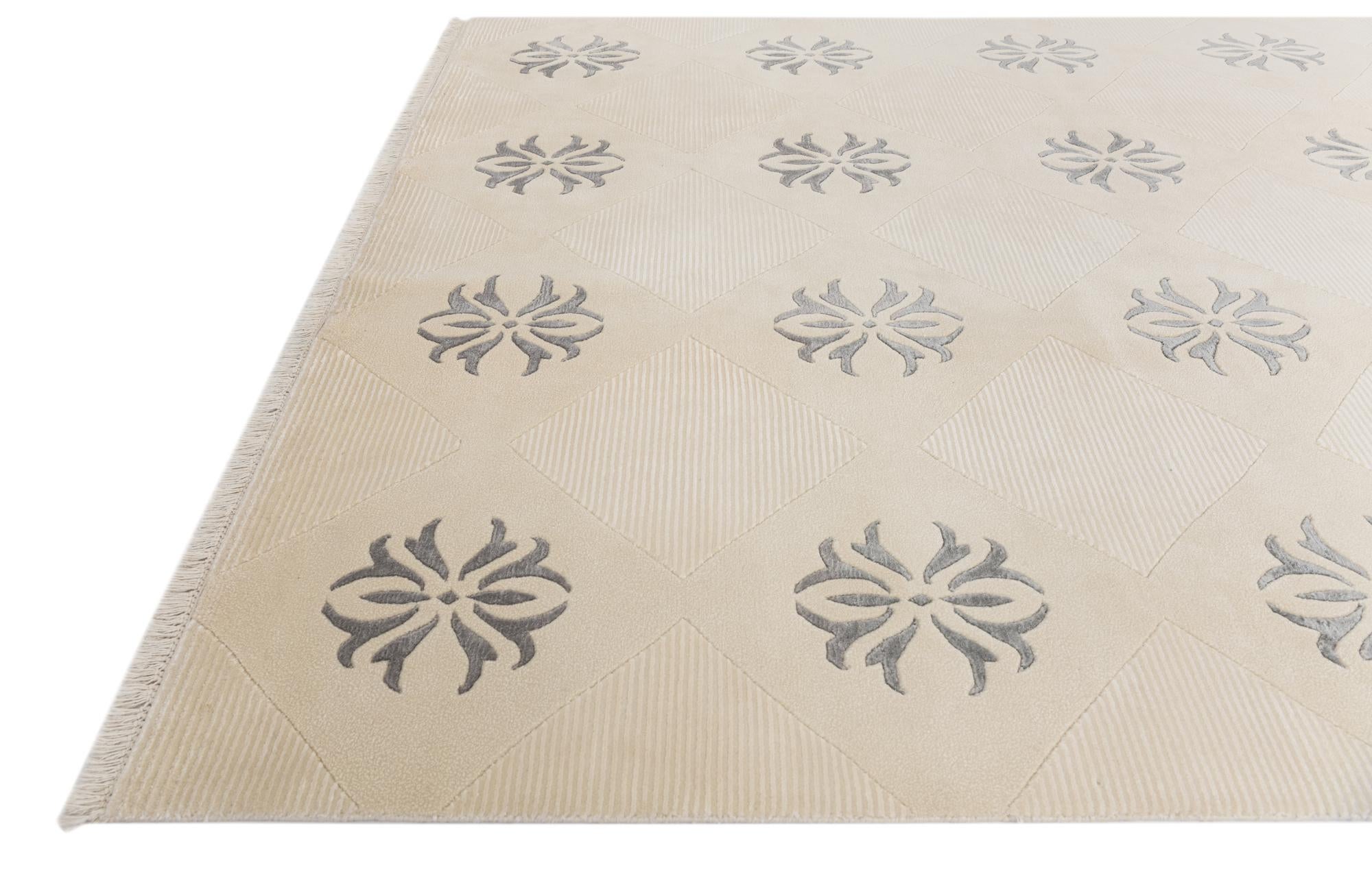 6' 7 x 9' 10 Hand Knotted Darya Wool Rug