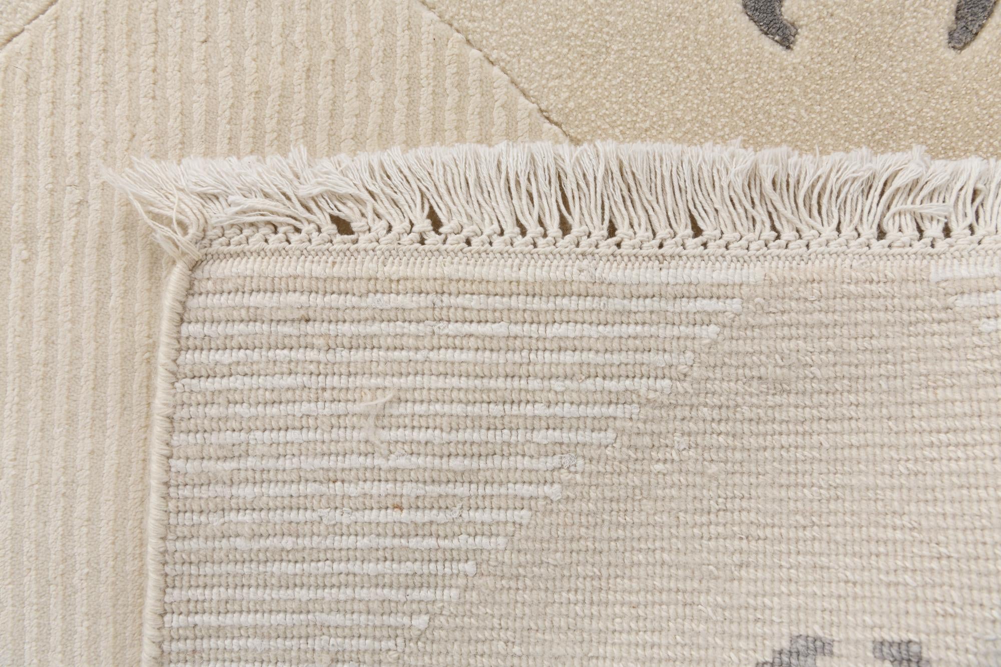 6' 7 x 9' 10 Hand Knotted Darya Wool Rug