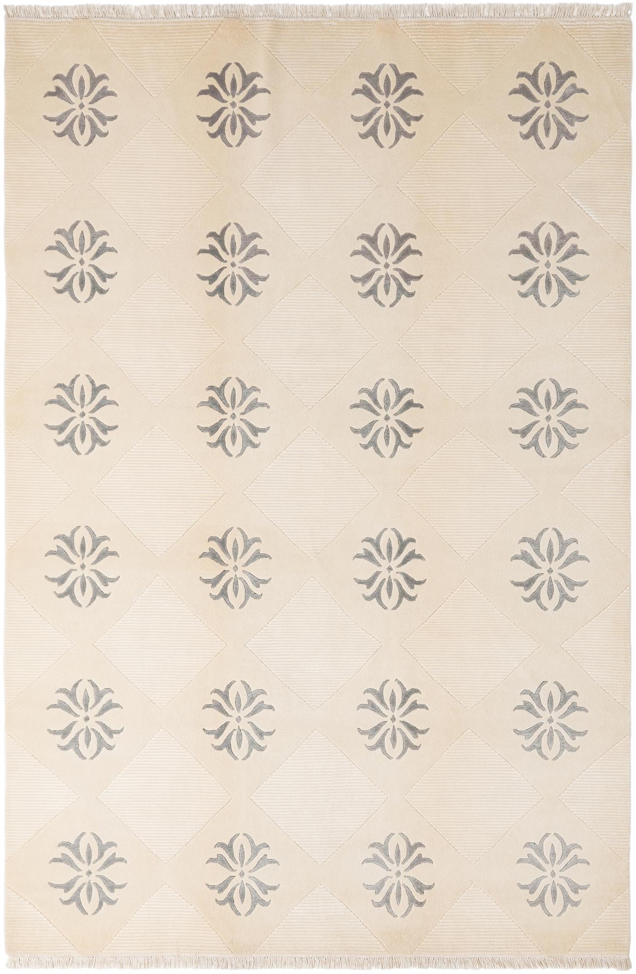 6' 7 x 9' 10 Hand Knotted Darya Wool Rug