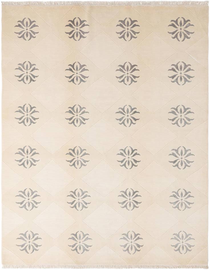 Detail image of 6' 7 x 9' 10 Hand Knotted Darya Wool Rug