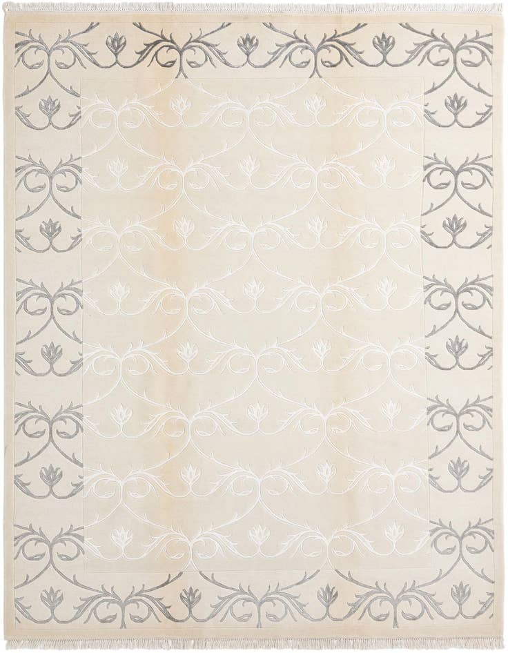 Detail image of 6' 6 x 9' 10 Hand Knotted Darya Wool Rug