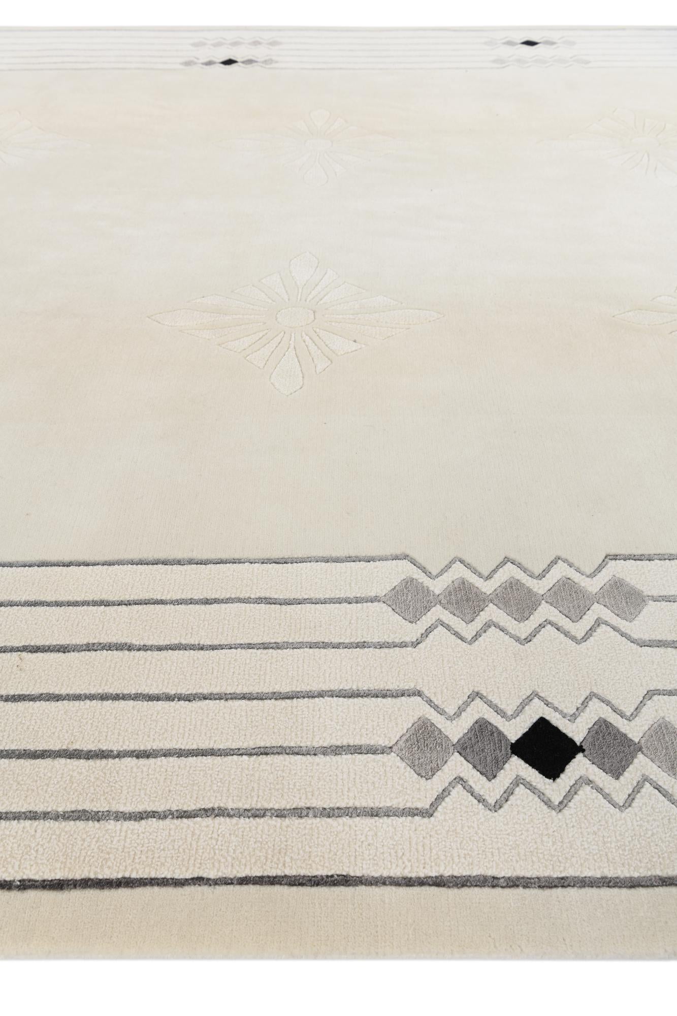 6' 9 x 9' 10 Hand Knotted Darya Wool Rug