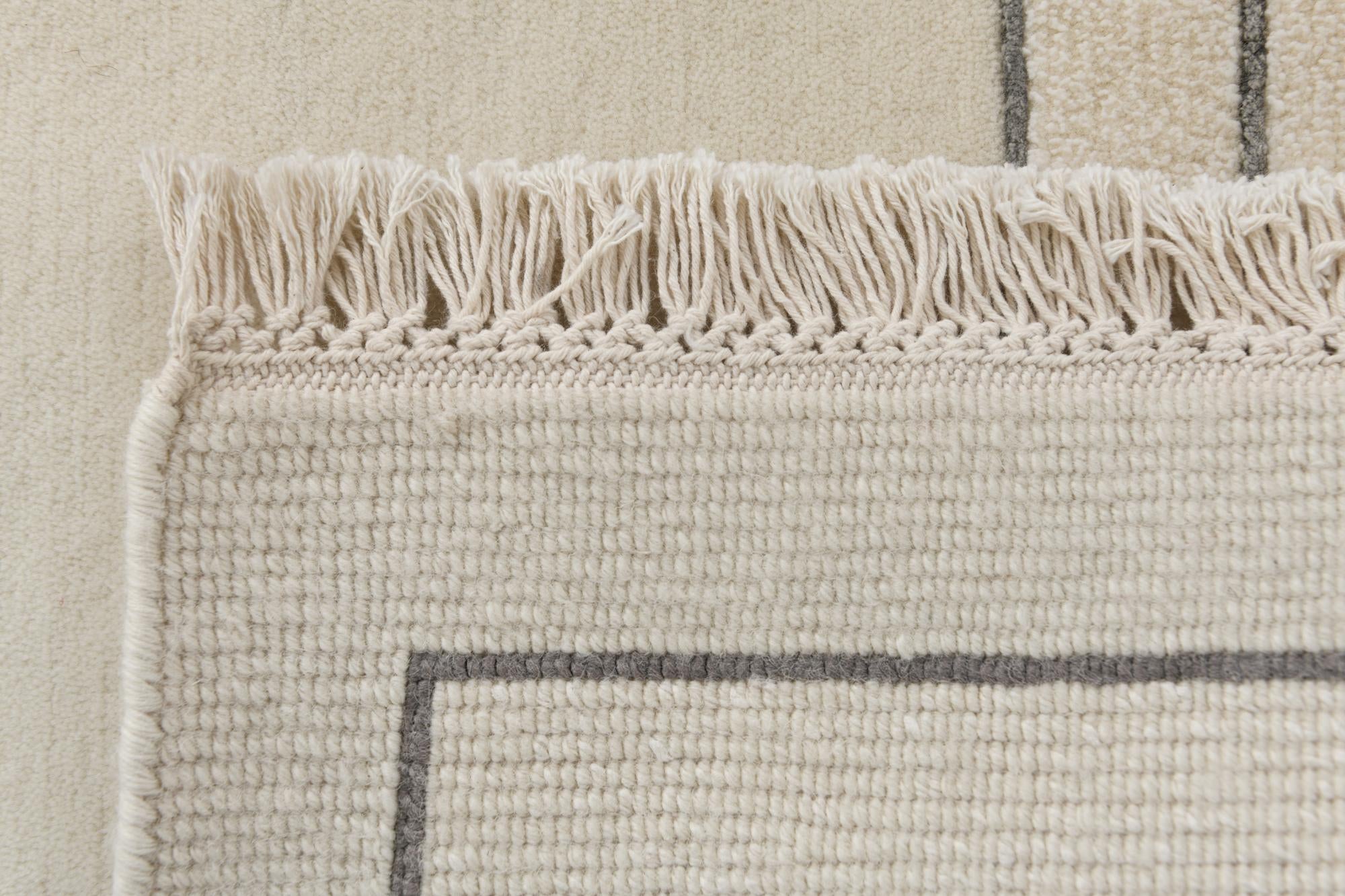 6' 9 x 9' 10 Hand Knotted Darya Wool Rug