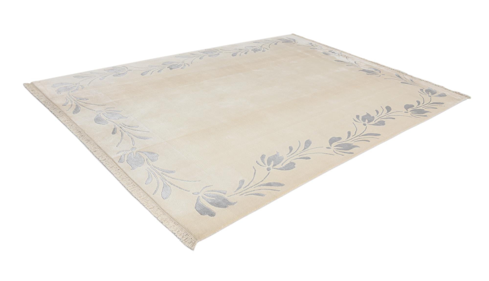 6' 11 x 9' 8 Hand Knotted Darya Wool Rug