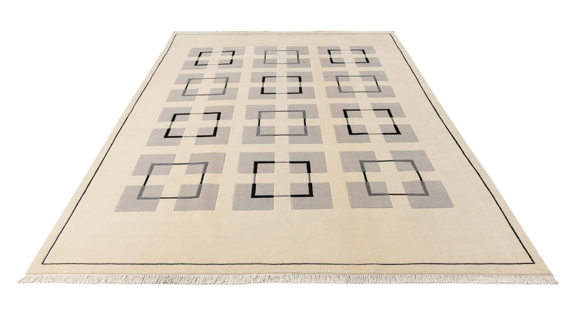 6' 9 x 9' 5 Hand Knotted Darya Wool Rug