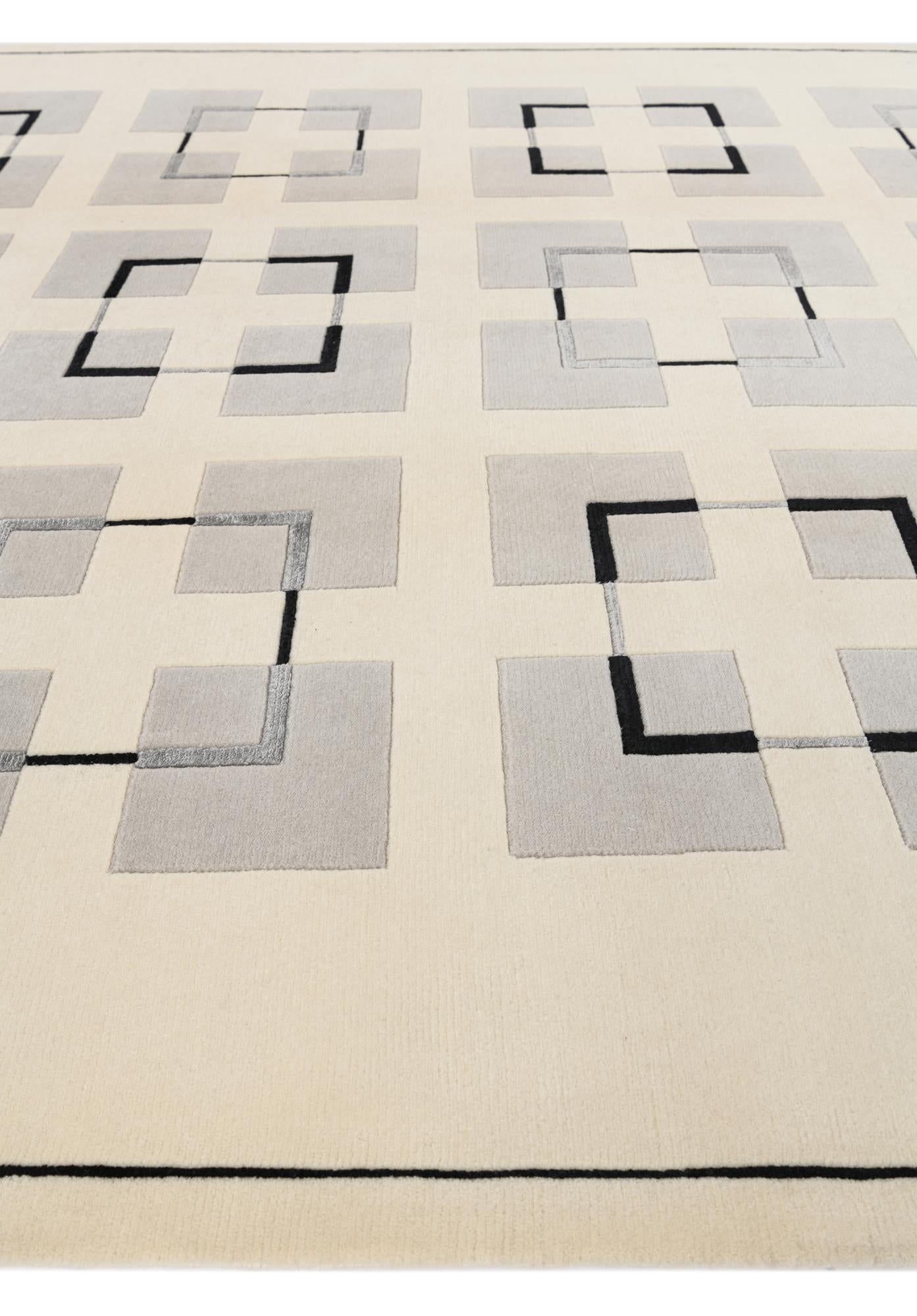 6' 9 x 9' 5 Hand Knotted Darya Wool Rug