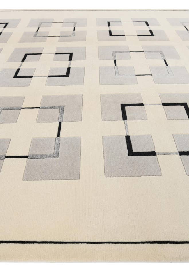 Detail image of 6' 9 x 9' 5 Hand Knotted Darya Wool Rug