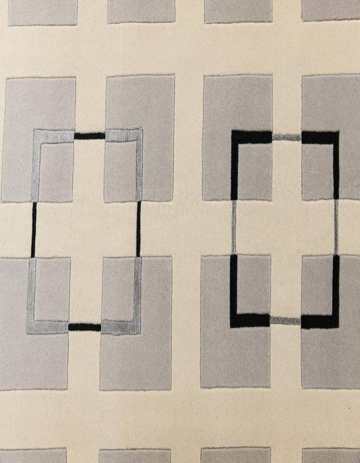 Detail image of 6' 9 x 9' 5  Hand Knotted Darya Wool Rug