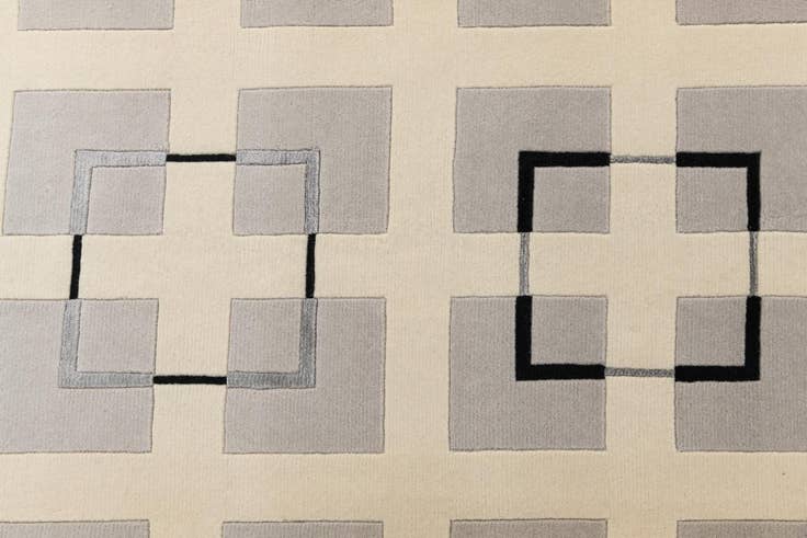 Detail image of 6' 9 x 9' 5 Hand Knotted Darya Wool Rug