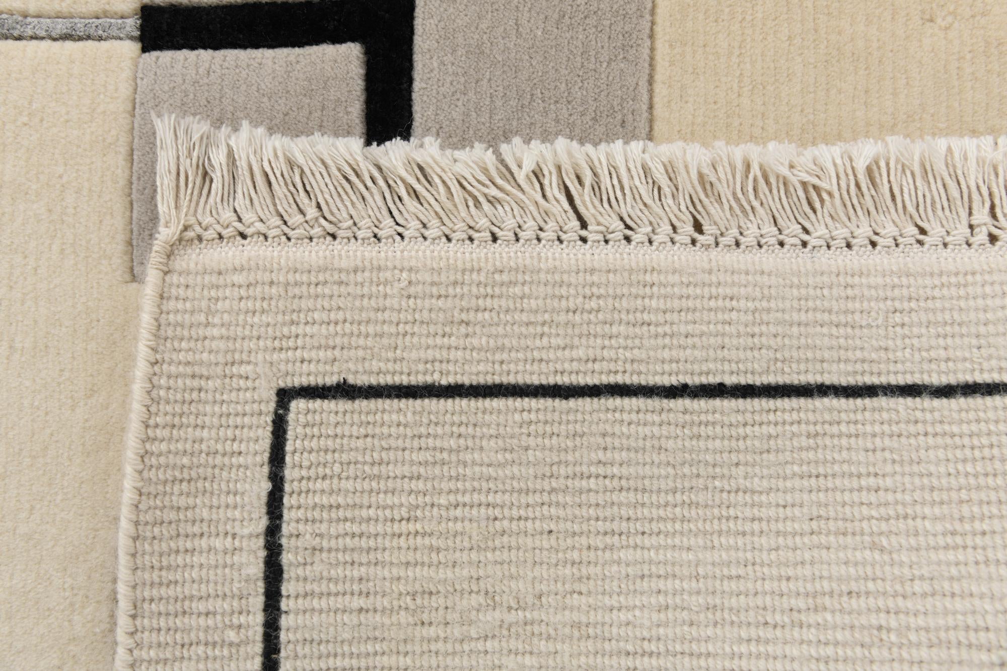 6' 9 x 9' 5 Hand Knotted Darya Wool Rug
