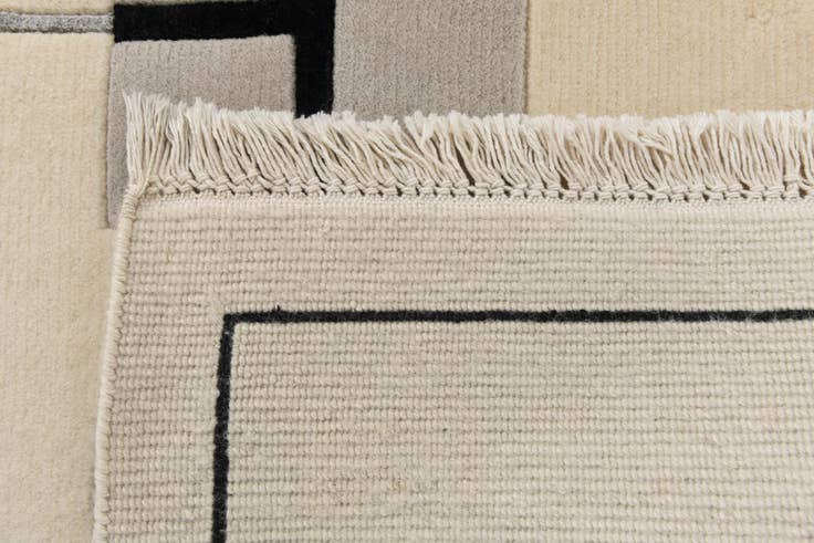 Detail image of 6' 9 x 9' 5 Hand Knotted Darya Wool Rug