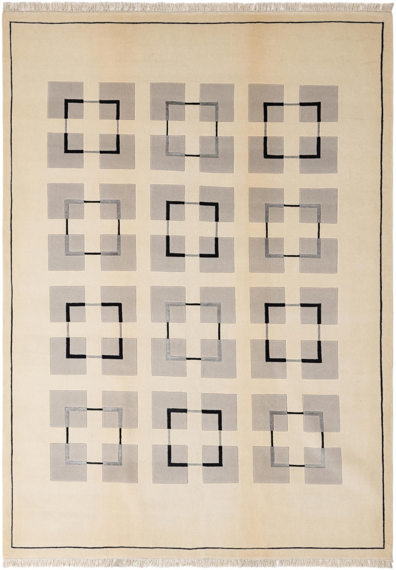 6' 9 x 9' 5 Hand Knotted Darya Wool Rug