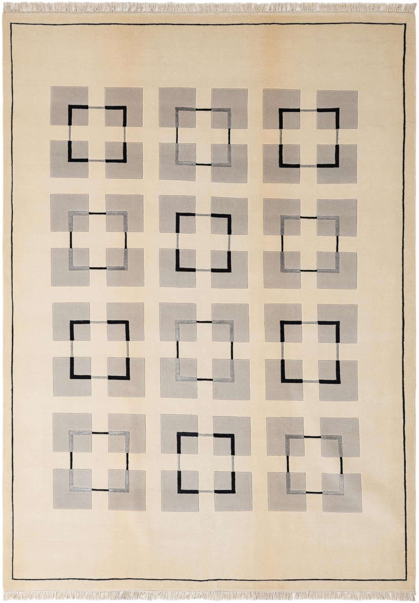 6' 9 x 9' 5 Hand Knotted Darya Wool Rug