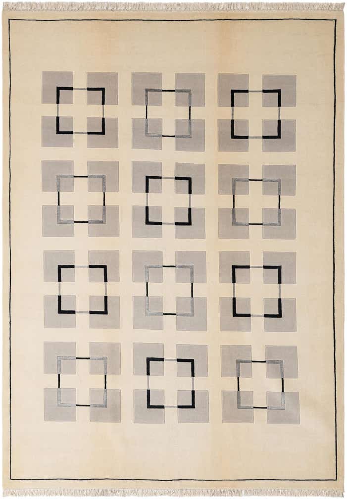 6' 9 x 9' 5 Hand Knotted Darya Wool Rug