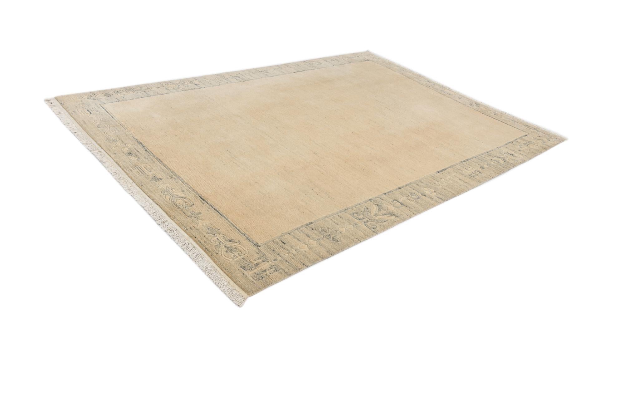 6' 8 x 9' 7 Hand Knotted Darya Wool Rug