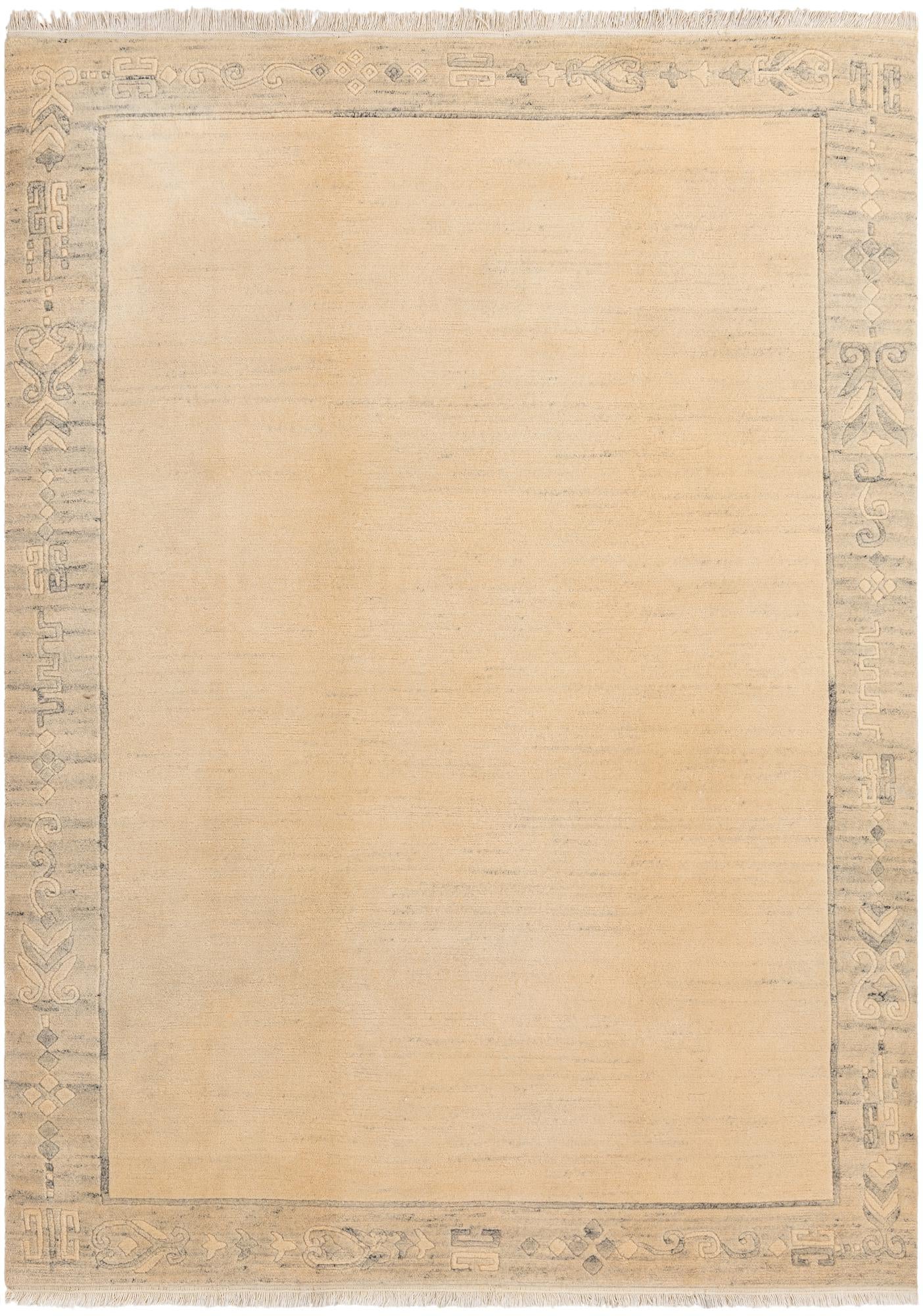 6' 8 x 9' 7 Hand Knotted Darya Wool Rug