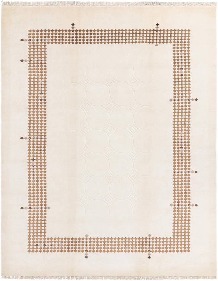 Detail image of 6' 11 x 10' Hand Knotted Darya Wool Rug