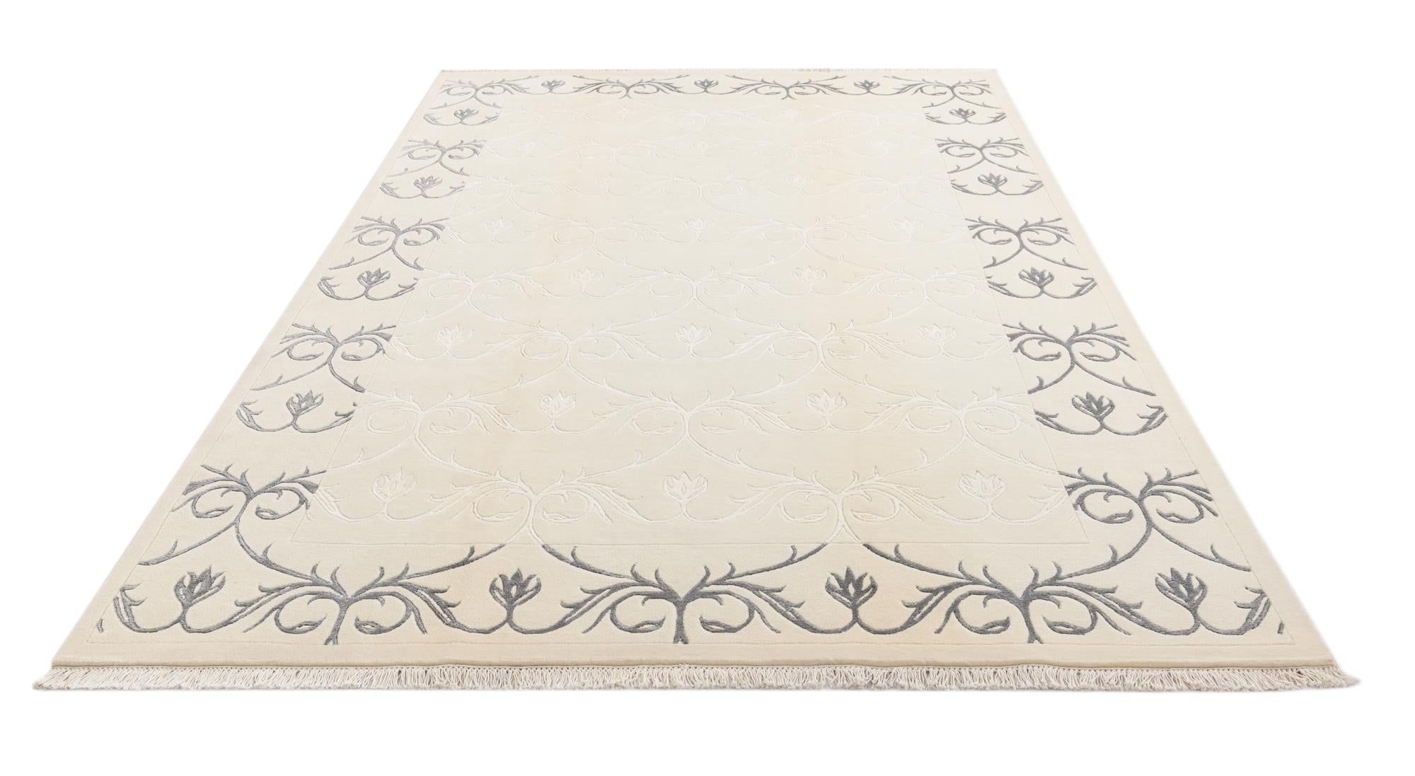 6' 5 x 9' 9 Hand Knotted Darya Wool Rug