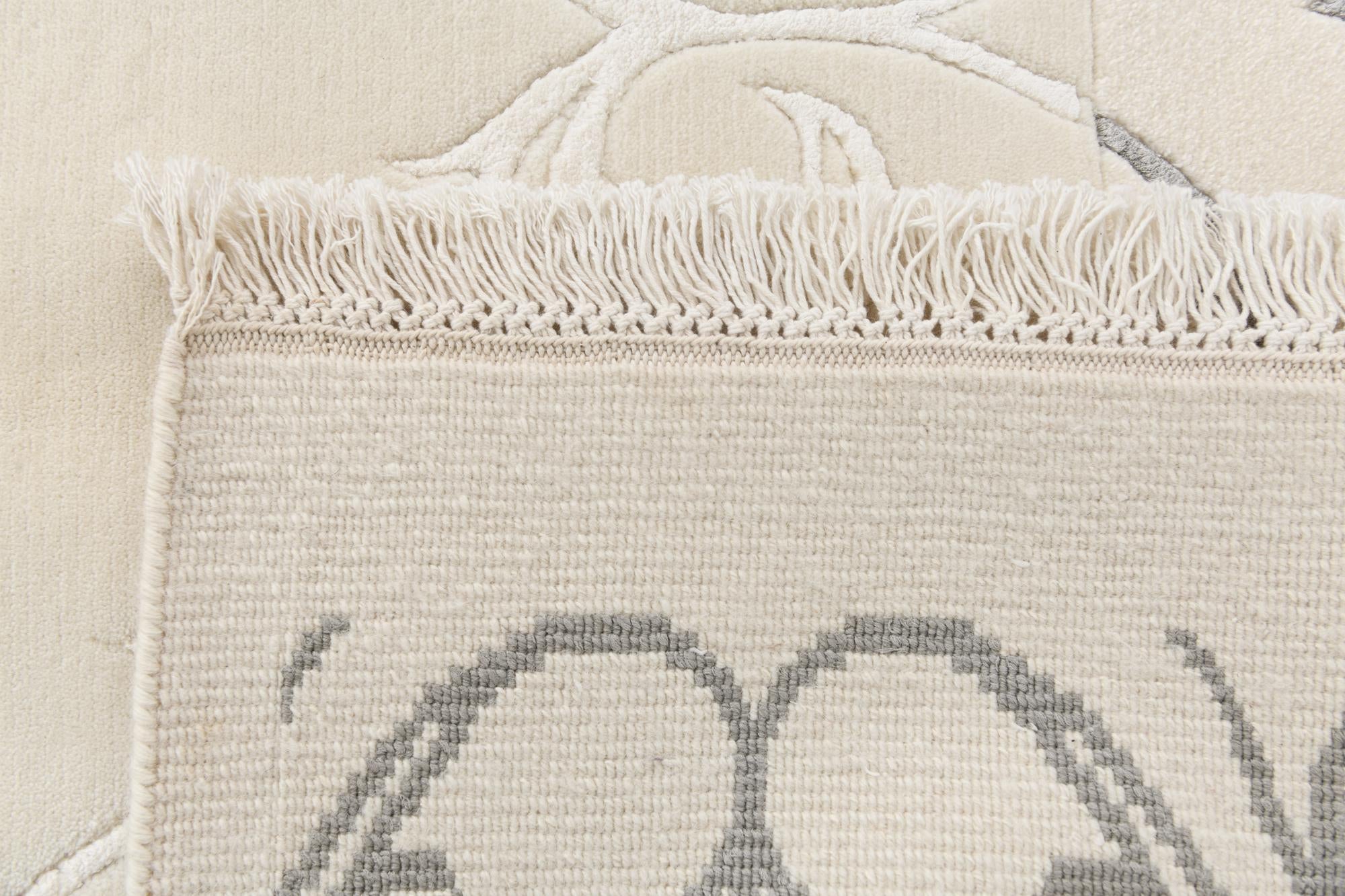 6' 5 x 9' 9 Hand Knotted Darya Wool Rug